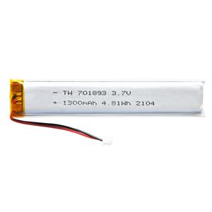 Kc bateria oem amostra livre de bateria de lítio 3.7v 1300mah tw701893 polímero - Product Image 1
