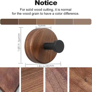 2025 New Designed Soild Wood Wall Suction Cup <b>Hooks</b> Creative Heavy Duty Wooden Wall <b>Hooks</b> Home Self Adhesive <b>Towel</b> <b>Hook</b> - Product Image 4