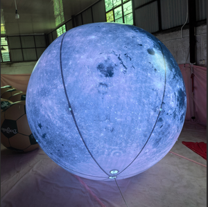<span class=keywords><strong>Ballon</strong></span> lunaire gonflable géant LED sur mesure pour la publicité, décoration de fête, planète gonflable pour sauter - Product Image 3