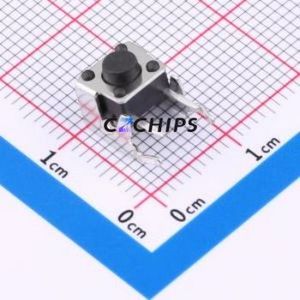 BX-TS-26-665ZJ Tactile Switch Through hole Component (THT),6x6mm Switch Single Pole Single Throw Round Button 2.6N Through Hole - Product Image 1