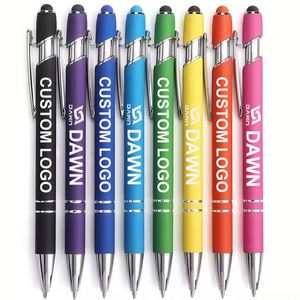 Stylo publicitaire sur le thème des animaux, avec logo personnalisé gravé au laser, corps en caoutchouc et métal, largeur d'écriture de 1,0 mm - Product Image 3
