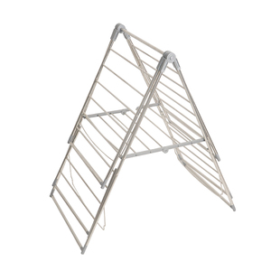 乾燥ラック2層17M折りたたみ可能翼型ステンレス鋼製大型スペース屋外バルコニー衣類棚工場供給 - Product Image 4