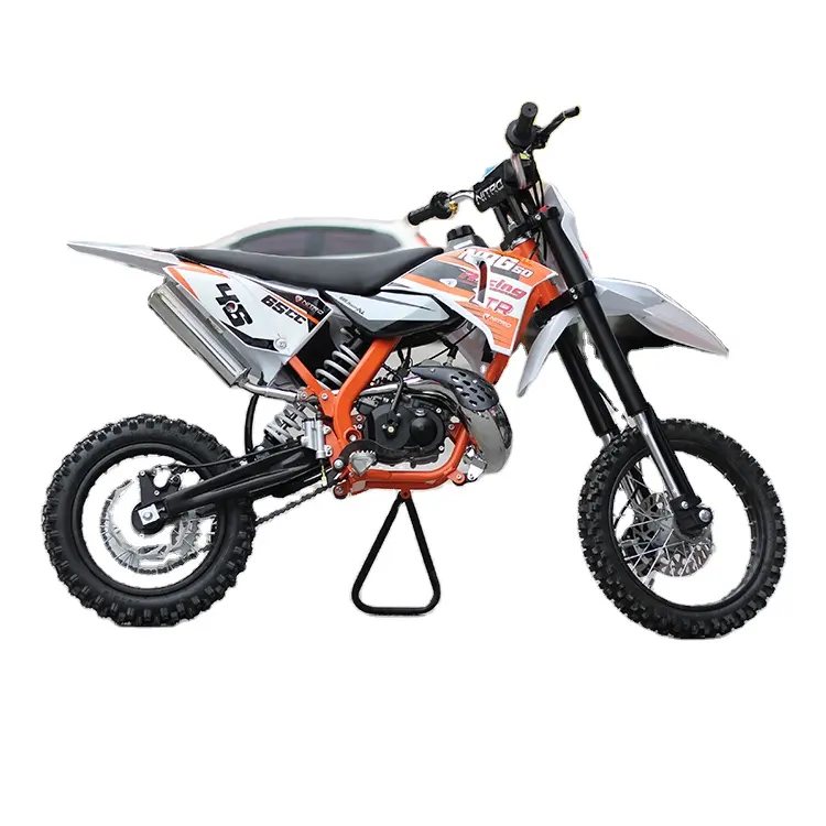 ร้อนขายเบรกไฮดรอลิเตะเริ่มต้น2จังหวะอากาศเย็นเครื่องยนต์มินิ Moto De Cross De 50cc