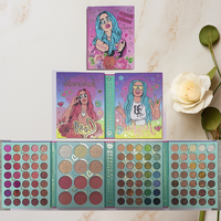 Vente en gros 117 couleurs Karol G Palette de fards à paupières Palette de livre de maquillage Palette de Selena hautement pigmentée Maquillage Paleta De Sombra