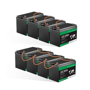 Hot Sale 12v 100ah Rechargeable Batteries Lithium Ion Lead Acid Battery Electric Bike Battery