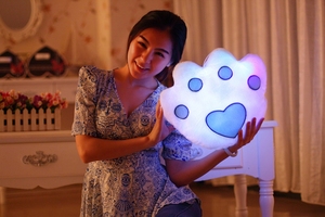 Splendente colorato mutevole luminoso cuscini di peluche <span class=keywords><strong>serie</strong></span> cuscino morbido divano decorazione - Product Image 6