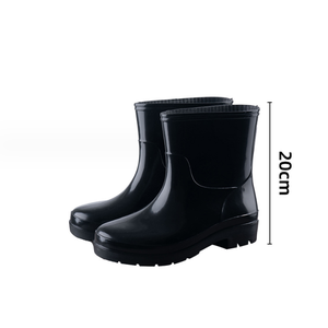 Scarpe impermeabili antiscivolo quattro stagioni stivali da <span class=keywords><strong>pioggia</strong></span> a tubo alto scarpe in gomma con velluto di cotone acido e resistenza agli alcali - Product Image 5