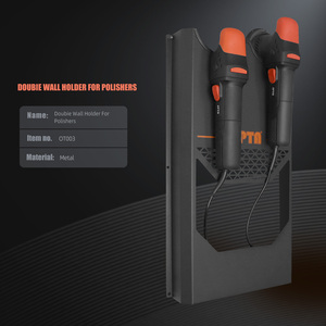 Soporte <span class=keywords><strong>de</strong></span> pared metálico <span class=keywords><strong>de</strong></span> alta resistencia SPTA <span class=keywords><strong>de</strong></span> doble estación para pulidoras rotativas DA, organizador <span class=keywords><strong>de</strong></span> herramientas <span class=keywords><strong>de</strong></span> detallado para garaje - Product Image 2