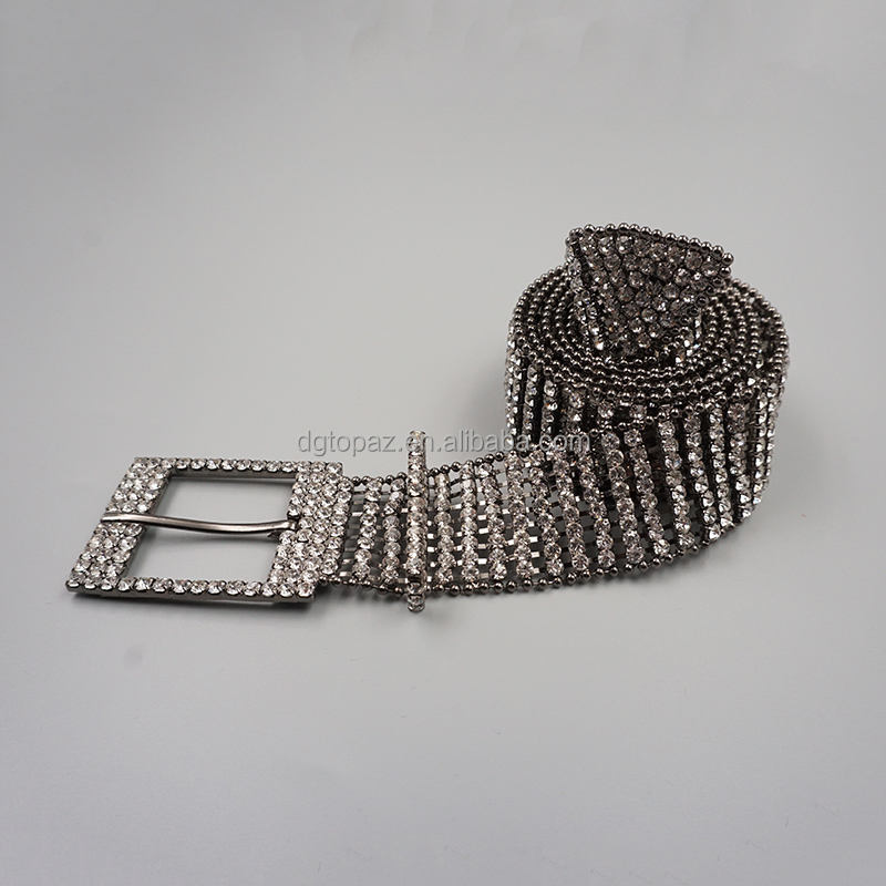 Alibaba Rhinestone Elastic Belt Studded Elastic Waist Accessories