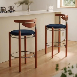 Tabourets <span class=keywords><strong>de</strong></span> <span class=keywords><strong>bar</strong></span> modernes Rosegia ZJL-BC070 avec structure en bois massif, chaises hautes pour table <span class=keywords><strong>de</strong></span> <span class=keywords><strong>bar</strong></span>, usage commercial en Chine - Product Image 4
