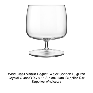 Verre à vin Vinalia Degust. Verre à eau en cristal Luigi Bor 9,7 x 11,6 cm – Fournitures hôtelières et de bar en gros - Product Image 2
