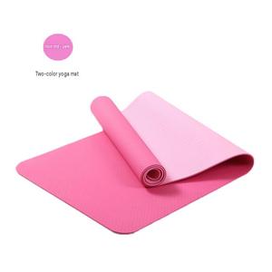 Tapete de Yoga YX de Alta Calidad, 6mm, No Personalizado, Ecológico, de TPE, Reversible, Resistente al Calor, Impermeable, Plegable, para el Hogar - Product Image 4