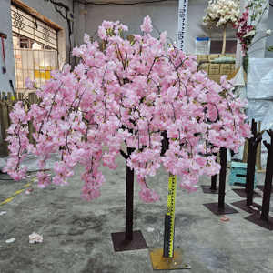 Arbre de <span class=keywords><strong>cerisier</strong></span> artificiel en fibre de verre durable, arbre de <span class=keywords><strong>cerisier</strong></span> <span class=keywords><strong>japonais</strong></span>, centre de table pour décoration de mariage - Product Image 1