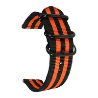 Bracelet de montre sport en toile de nylon à dégagement rapide 20 mm avec boucle ardillon, conception sport en deux parties, OEM ODM