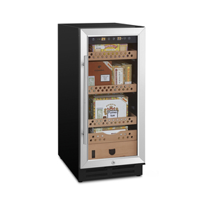 Humidor à cigares noir compact NE-137-8 pour magasin de tabac commercial, avec logo personnalisé, élimination de l'ammoniac, 100L, 400 cigares, vitrine à porte unique - Product Image 6