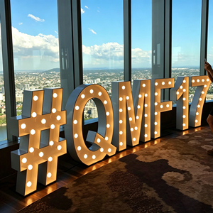 Customized LED Marquee Letter Lights Warm White Indoor <b>Decorative</b> <b>Lighting</b> AC Power Metal Material 3500K Modern Style - Product Image 2