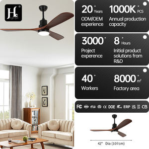 Ventilateur de plafond LED moderne à télécommande électrique efficace, décoration intérieure en métal, adapté à un usage domestique et hôtelier - Product Image 3