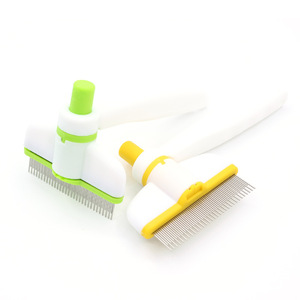 Zelfreinigende vachtborstel voor katten en honden met lang haar, <span class=keywords><strong>massage</strong></span> en verwijdering van klitten - Product Image 5