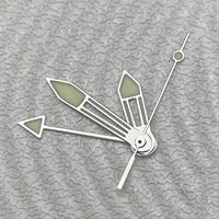 Pièces de montre GMT, quatre aiguilles lumineuses vertes pour mouvement NH34