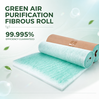 Nouveau filtre à sable pour sol en fibre de verre vert/bleu, haute capacité anti-poussière, pour cabine de peinture, prévention de la fumée de peinture, rouleau pour atelier