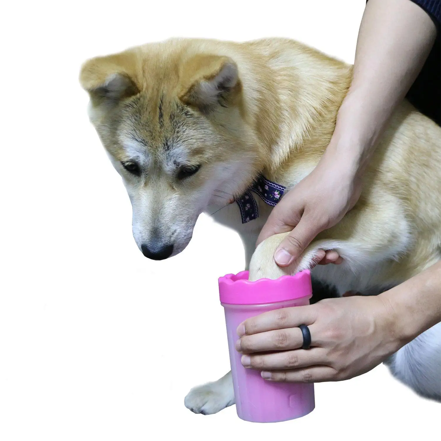 Silikon umwelt freundliche tragbare Fuß Whatching Cup Hund verschiedene Größen Tasse Outdoor Schlamm Buster Hund Haustier schmutzige Pfote Fuß Waschmaschine