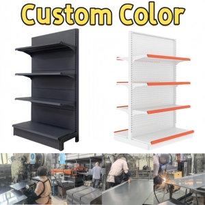 Estante de supermercado personalizable de un solo lado Diseño de acero ligero para uso en farmacia - Product Image 2