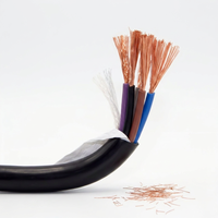 Câble d'alimentation flexible en cuivre RVV 4/5 conducteurs 0,75 mm² 18AWG, câble de commande en PVC pour contrôle d'accès, sonnette, pompe à eau, équipement
