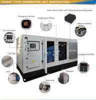 JSST 10 Kva Silent Diesel Generator 16 kW 100% Kupfer Deutschland 10kW Synchron generator 120 240 Volt 50/60Hz Frequenz 480V.