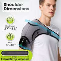 US Livraison gratuite Rechargeable électrique chauffage Vibration épaule masseur avec compresse chaude bras Massage ceinture soulagement de la douleur orthèse