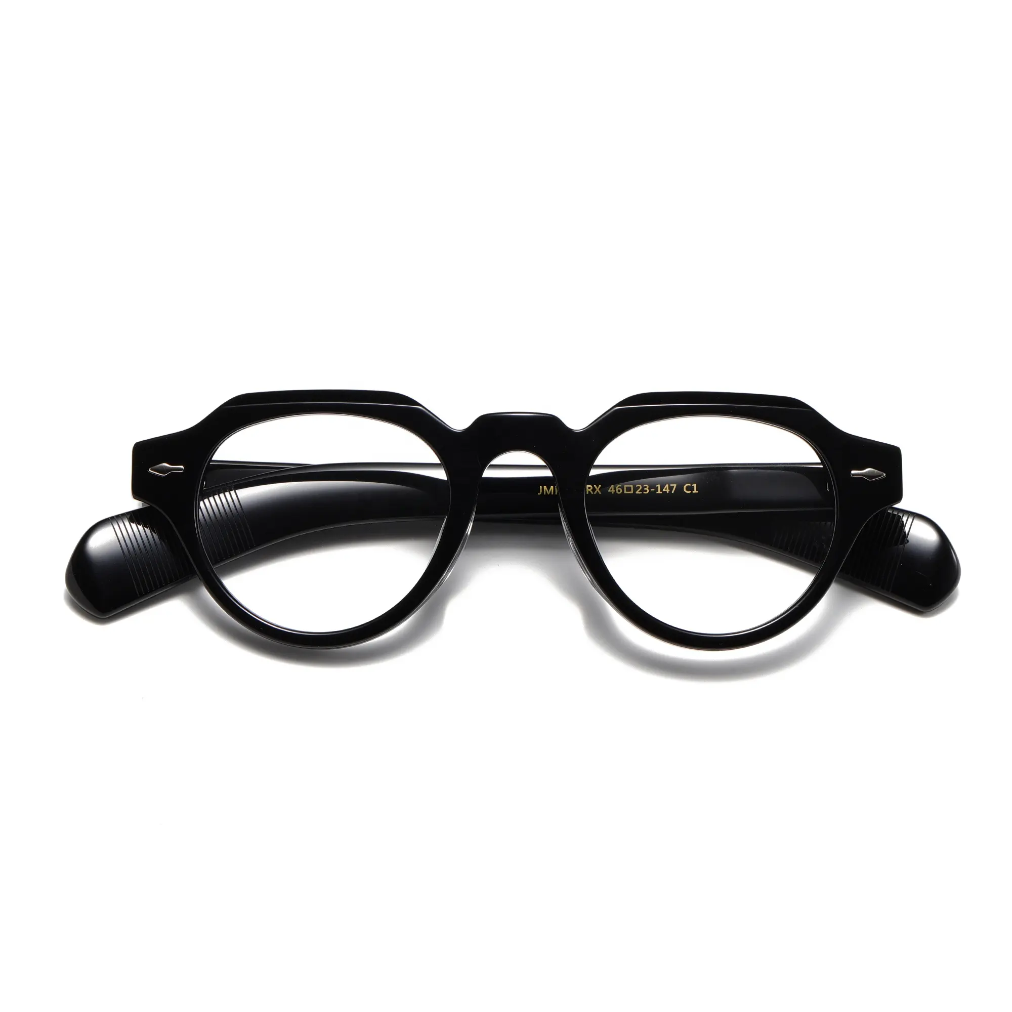 Benyi logotipo personalizado transparente acetato gafas marcos Retro gafas ópticas marco 2024