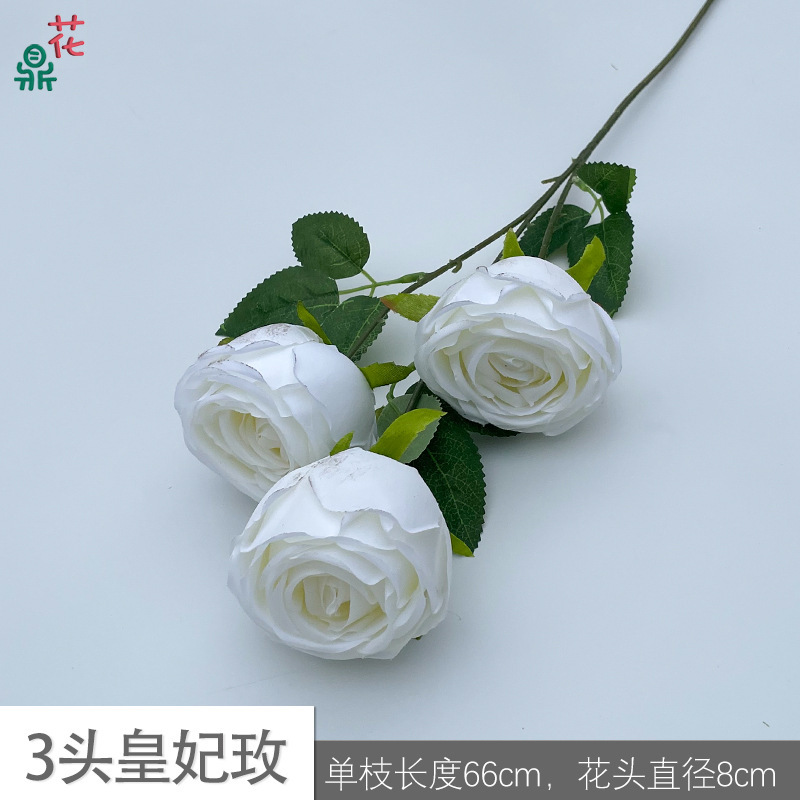 3-headed Royal Rose ZYJ White