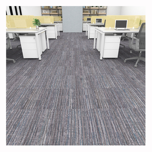 Thương mại gạch Thảm sọc Modular dày sang trọng chống cháy gạch Thảm PVC 24x24 văn phòng 60x60 gạch thảm - Product Image 1