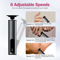 Manucure et Pédicure Professionnelle avec Garantie d'un An, Puissante, Rechargeable Sans Fil, Râpe Électrique Anti-Callosités avec Papier de Verre