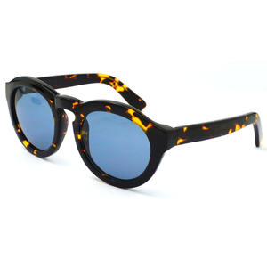 Gafas de Sol Clásicas Vintage Redondas con Marco Blanco de Acetato <span class=keywords><strong>para</strong></span> Mujer, Gafas de Sol Polarizadas Antideslumbrantes con Protección UV - Product Image 5
