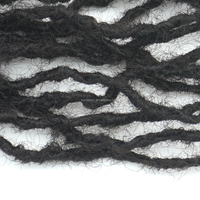 KAMA Hair Interlock Loc Extension Cabello humano 100% Extensiones de rastas reales permanentes hechas a mano para mujeres/hombres/niños se pueden teñir