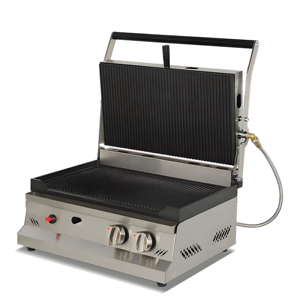 Grill à gaz commercial, plaque de cuisson, presse à panini, machine à griller à rainures, grille à pain grillé au gaz, grill de contact pour hamburger, sandwich - Product Image 3