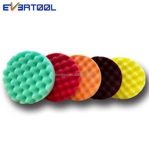 EVERTOOL Kit de cirage de voiture Tampons de polissage Tampons de polissage Bonnets Éponge et matériau en mousse Compatible avec la perceuse - Product Image 1