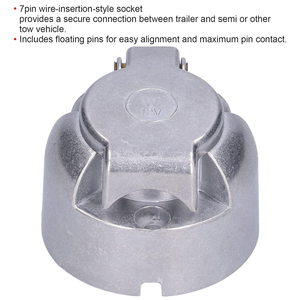 Nouvelle <span class=keywords><strong>prise</strong></span> de <span class=keywords><strong>remorque</strong></span> <span class=keywords><strong>7</strong></span> <span class=keywords><strong>broches</strong></span> en aluminium 12V pour caravane, connecteur de signalisation standard européen, fabrication britannique - Product Image 3
