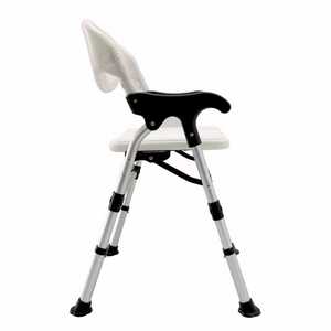 Sedia da <span class=keywords><strong>doccia</strong></span> 2 in 1 per anziani e disabili sedie da bagno pieghevoli per seduti all'interno della <span class=keywords><strong>doccia</strong></span> portatile pieghevole - Product Image 4