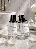 Flacon de parfum luxueux noir avec pulvérisateur 30 50 100ML, flacon de parfum cylindrique en verre avec boîte diffuseur et emballage sac