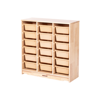 Ensemble de meubles d'école Montessori pour la maternelle, bureaux, chaises et armoires en bois pour enfants, design moderne et écologique