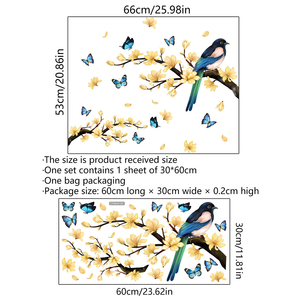 <span class=keywords><strong>Adesivi</strong></span> 3D in PVC <span class=keywords><strong>per</strong></span> Decorazione Soggiorno, Fiori Impermeabili Ecologici Rimovibili Stampati UV <span class=keywords><strong>per</strong></span> <span class=keywords><strong>Pareti</strong></span> - Product Image 6