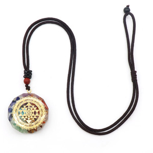 Générateur d'énergie Orgone 7 Chakras pendentif collier <span class=keywords><strong>Orgonite</strong></span> méditation équilibre EMF <span class=keywords><strong>Protection</strong></span> bijoux - Product Image 1