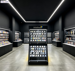 Vitrine d'exposition <span class=keywords><strong>BELLEP</strong></span> verrouillable en aluminium avec éclairage LED sur pied pour cartes de sport et Pokémon gradées - Product Image 2
