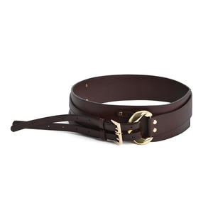 Cinturón de Cuero Genuino Irregular de Estilo Europeo Americano para <span class=keywords><strong>Mujer</strong></span>, Cinturón Decorativo para Traje, Vestido, Suéter, Cinturón de Cobre - Product Image 4