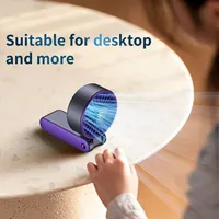 Ventilateur Électrique Pliable T25 USB Rechargeable Moteur Sans Balais Batterie 3000mAh Sensation Glacée Portable de Poche pour Voyage en Extérieur