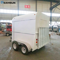 Certificat CE camion de nourriture 2024 Kiosque de nourriture mobile le plus populaire remorque de restauration remorque de cheval à vendre europe