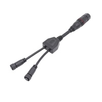 Driver Led personnalisé éteindre connecteur cc à la disposition du câble d'éclairage LED connecteur Y avec fil ouvert/connecteur mâle femelle