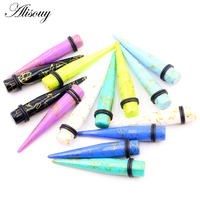 Vente en gros de lignes de 1,6 mm à 20 mm pour dilatateurs d'oreille en acrylique coniques, tunnels, plugs, expandeurs, cadeaux de mariage, boucles d'oreilles, piercings