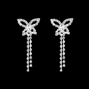 Factory Wholesale Personality Tassel Necklace Earring Set <b>Wedding</b> Dress <b>Accessories</b> Jewelry Sets for Women - Product Image 3